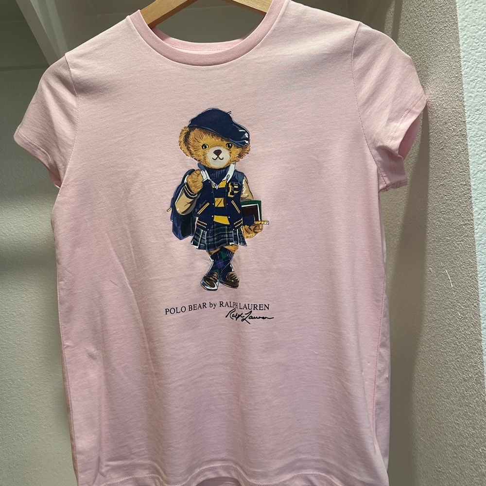 Ralph Lauren Pink Polo Bear Short Sleeve Tee